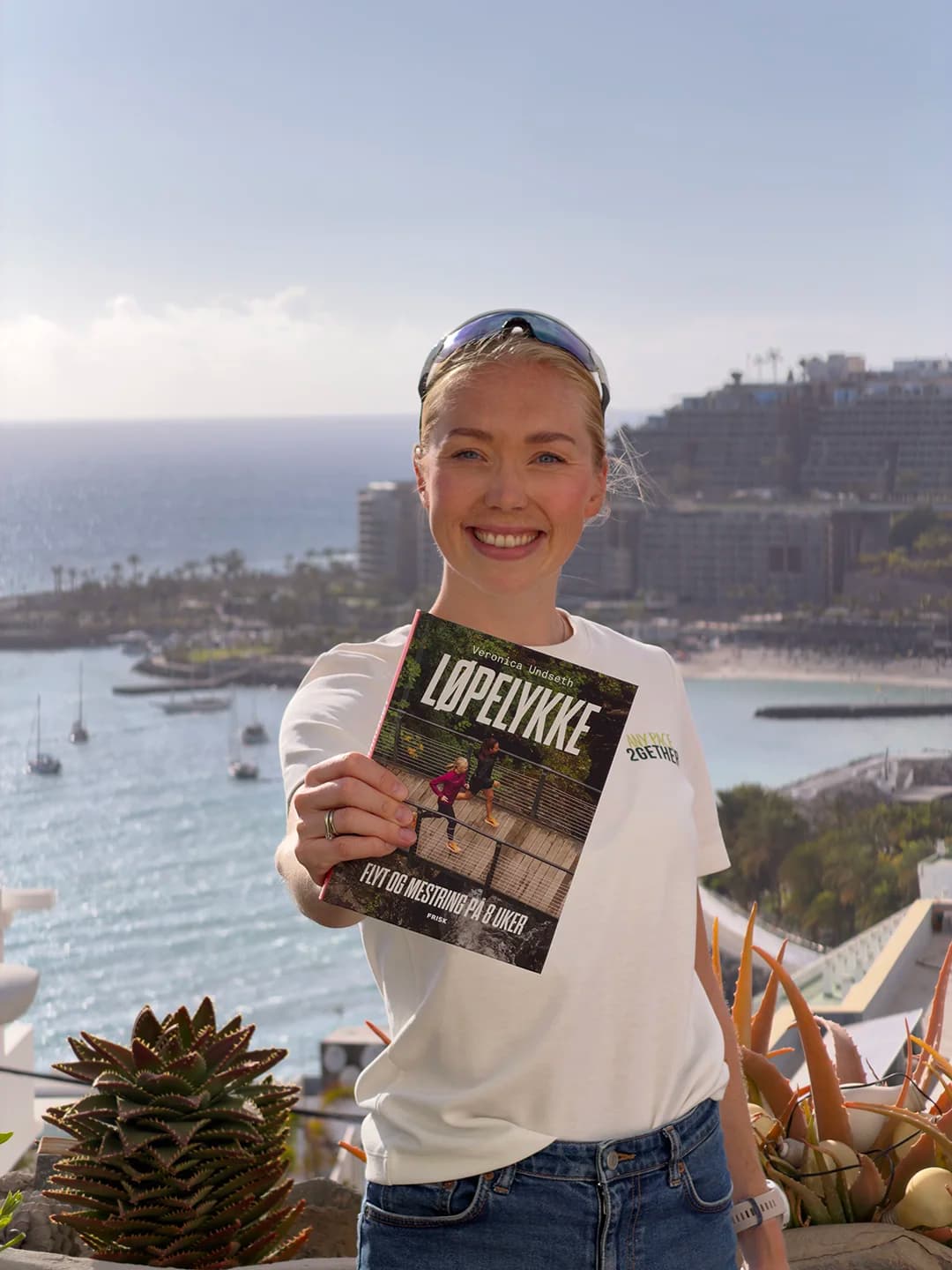 Veronica Undseth med boka «Løpelykke», Frisk Forlag